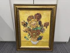正規品 ゴッホ キマワリ 40×50cm キャンバスアート 金枠 ポケモン