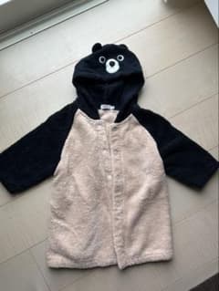 クマのフード付きバスローブ 子供 ベビー服 フリーサイズ Fのサムネイル