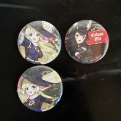 ホロライブ ホロぐら 大神ミオ　角巻わため　缶バッジ　44個　もちみこ ホロライブ ダイカットクッション／ホロぐら 角巻わため&大神ミオ