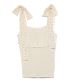 正規品 lil lace knit tops andmary - メルカリ