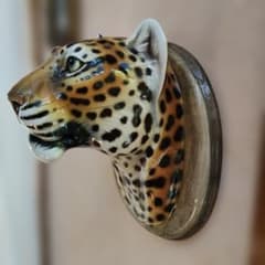 希少　Leopard by Ronzan Italy '80 陶器製壁飾り 希少 Leopard by Ronzan Italy '80 陶器製壁飾り - メルカリ