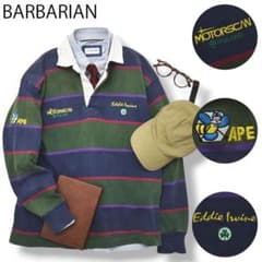 BABA様専用 90s カナダ製 バーバリアン x F1 長袖 ラガーシャツ - メルカリ