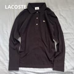 美品 LACOSTE ラコステ 長袖ポロシャツ 黒 サイズ3 LACOSTE（ラコステ） ポロシャツ オリジナルフィット 長袖 ポロシャツ
