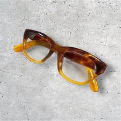鑑定済み】天然本鼈甲眼鏡 オレンジ甲トロ甲 ウェリントン べっ甲 日本