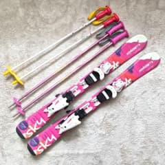 ELAN Sky スキー 90cm U-Flex ビンディング付き ストック付き - メルカリ