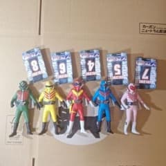 新品】バンダイ ソフビ魂 タグ付 秘密戦隊ゴレンジャー 5体セット 