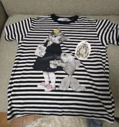 ボリス雑貨店 ヒグチユウコ Tシャツ しましまどじょう飼っていい？ S