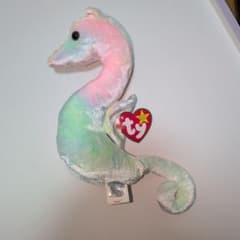 Ty Beanie Baby ぬいぐるみ タツノオトシゴ Neonのサムネイル