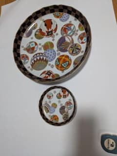 美濃焼○前畑陶器○庫山窯○色絵手まり○金彩 ○和皿○大皿○小皿