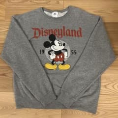 【古着】【ディズニー】90s ディズニー ミッキー スウェット グレー Mのサムネイル