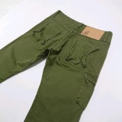 Johnbull 11114 カーゴパンツ ボタンフライ 日本製 カーキ Lのサムネイル