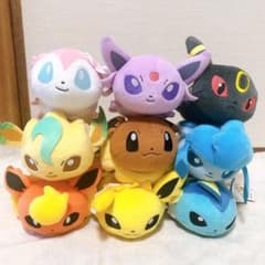 ポケモン ぬいぐるみ ブイズ キャンバス コンプリート ポケモン ころりんフレンズ 寝そべり ぬいぐるみ ブイズ コンプリート