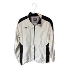 MIZUNO ミズノ スポーツジャケット ホワイト ブラック Mサイズのサムネイル