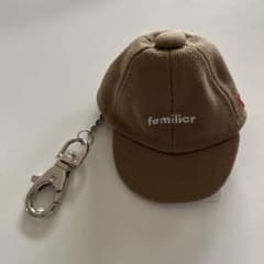 ファミリア　ニューエラ　キーホルダー　ネイビー　NB familiar 帽子 familiar - キーホルダー NEW ERA familiar ブラック ニューエラ