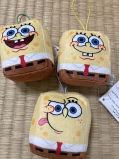 スポンジボブのマスコットキーホルダー３個セットのサムネイル
