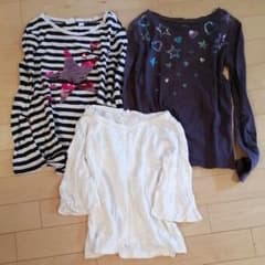 ☆GAP　女の子　Tシャツ　長袖　120 130 3枚セットのサムネイル