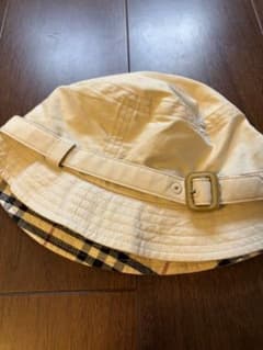 Burberry 어린이 키즈 모자 버킷 모자 베이지 체크