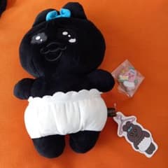 ZOZOTOWN 限定 おぱんちゅうさぎ ぬいぐるみ 黒とクッキーチャームのサムネイル
