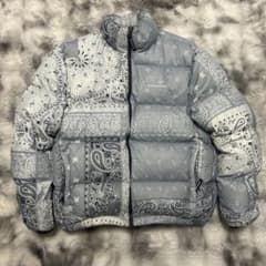 thisisneverthat® バンダナ柄 ダウンジャケット Thisisneverthat Mens PERTEX® T Down Jacket 'Bandana Black' – Extra