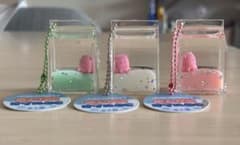 ぎゅにゅうパック型 めんだこオイルBC UFOキャッチャー　キーホルダーのサムネイル