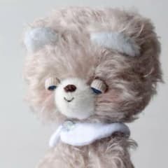 そろそろ寝るね くまちゃん BluBlu アーティストベア 海外作家 テディベアのサムネイル