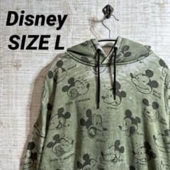 吉*子様 Disney ミッキーマウス プリント パーカー オリーブグリーンのサムネイル