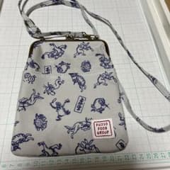 《新品 美品》FUJIO FOOD 鳥獣戯画 がま口 ショルダーバッグ