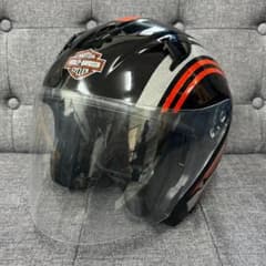 Harley-Davidson ラメライン ロゴグラフィック ジェットヘルメット Harley-Davidson ラメライン ロゴグラフィック ジェットヘルメット