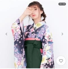 小学生　袴　卒業式　4点セット＋ブーツ＋リボン付き　計6点セットのサムネイル