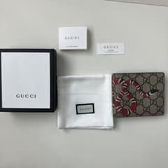GUCCI二つ折り財布 GG柄 蛇のサムネイル