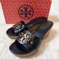 希少美品✨トリーバーチ　サンダル　オープントゥ　ウェッジソール　ゴールド金具 希少美品✨トリーバーチ サンダル オープントゥ ウェッジソール