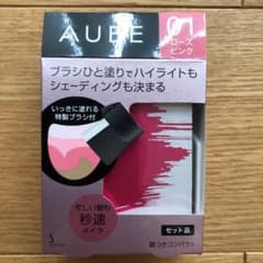 オーブ　ブラシひと塗りチーク　01 ローズピンク　AUBEのサムネイル