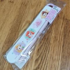 디즈니 프린세스 오시시 세트 항균 젓가락 & 하시 케이스 슬라이드식