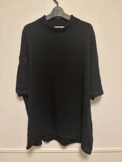 JIL SANDER モックネック ニットTシャツ　ブラックのサムネイル