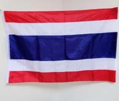 タイ国旗 70×105cm 壁掛け・装飾にピッタリのサイズ！のサムネイル