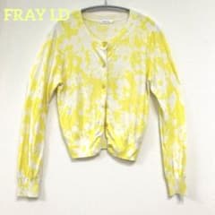 セール　FRAY I.Dカーディガン 長袖 クルーネック 花柄 Ｆ 黄 冷房対策のサムネイル
