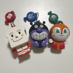 アンパンマン 鍵付き マスコット ガチャ 3種セットのサムネイル