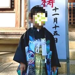 男の子　七五三参り　羽織袴のサムネイル