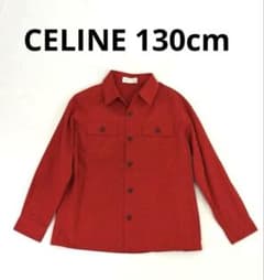 CELINE セリーヌ 長袖シャツ レッド ドット 130 オンワード樫山 美品のサムネイル
