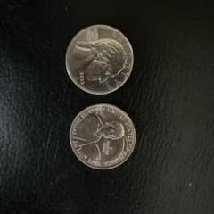 米国25セント記念硬貨　アメリカ人女性宇宙飛行士サリー・ライドとワイオミング州のサムネイル