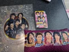 嵐 グッズ3点セット　クリアファイル、ミニクッション、カードケースセットのサムネイル