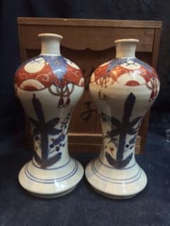 古伊万里　御神酒徳利　瓶子　傷なし　明治　共箱 古伊万里 御神酒徳利 瓶子 傷なし 明治 共箱 - メルカリ