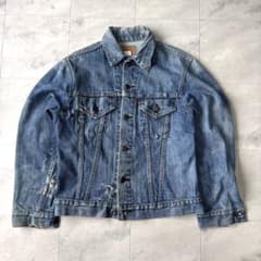 【名品図鑑】リーバイス 70505 デニムジャケット ケアタグ 縦落ち◎ M-L 名品図鑑】リーバイス 70505 デニムジャケット ケアタグ 縦落ち◎ M-L