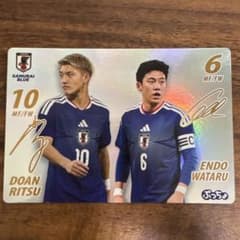 サッカー日本代表ぷっちょ　スーパーレア　 堂安　遠藤のサムネイル