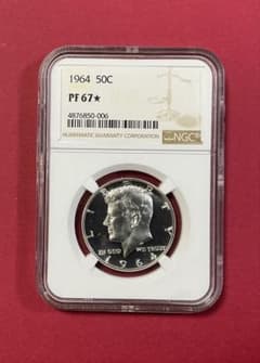 1964 ケネディ ハーフダラー NGC PF67☆ スター付 - メルカリ