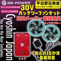 平日即日発送2026年長信ジャパン30Vバッテリーレッド ファンティアラB