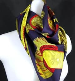 美品 エルメス HERMES 大判スカーフ カレ90 シルク100％D403 - メルカリ