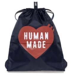 ヒューマンメイド ナップサック リュック バックパック ネイビー 紺 ハート