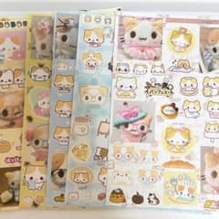 マシュマロみたいなふわふわにゃんこ　シール　5枚セットのサムネイル