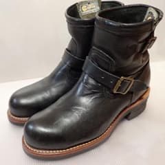 チペワ エンジニアショートブーツ US8.5E 26.5cm プリント黒タグのサムネイル